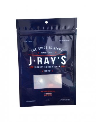 custom beef jerky mix fruit bag digital printing 3 side seal pouch foil matte bag w zipper wholesaler(d)